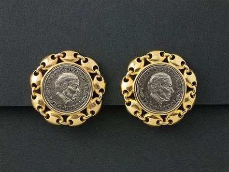 gucci earrings mens replica|paolo gucci coin earrings.